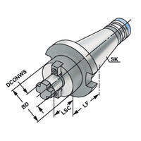 Shell mill holder SK 40 - 22 - 30