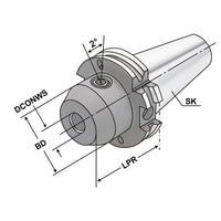 End mill holder Whistle-Notch SK 40 - 18 - 63