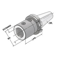 Boring holder for drills with indexable inserts |  SK 40 - 32 - 75