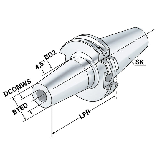 Shrink chuck 4,5° SK 40 - 12 - 80