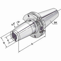 Shrink chuck 4,5° with cooling channels SK 40 - 32 - 100