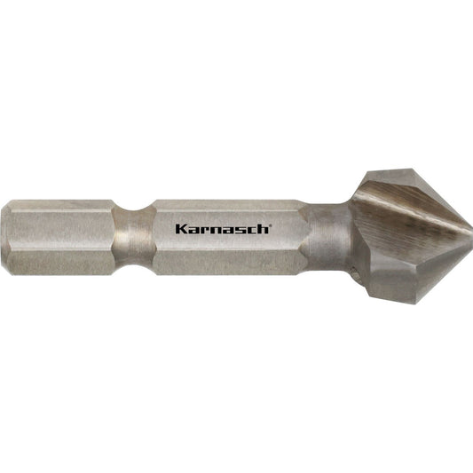 Countersink 90°, UNEQUAL PITCH HSS-XE TIN coated with impact shank short, DIN 335         d=12,4mm