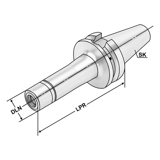 KPS-Collet chuck BT 40 - 4/16 - 160 | KPS 16
