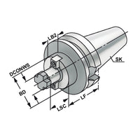 Shell mill holder BT 40 - 27 - 40