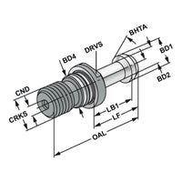 Pull studs ~ISO 7388-3 | Form JD | M16 | 90° | with drill through | incl. O-ring