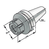 ER-Collet chuck  BT 40 - 3/26 - 200 | ER 40