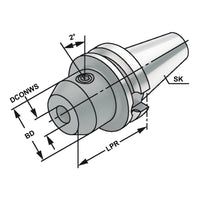 End mill holder Whistle-Notch BT 40 - 20 - 63