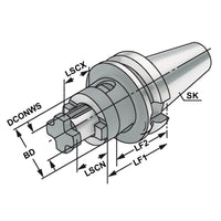 Combi shell mill holder  BT 40 - 22 - 55