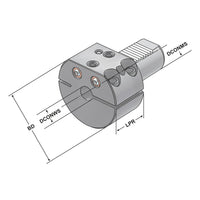 Boring bar holder - form E2 slotted E2 - 40 x 25