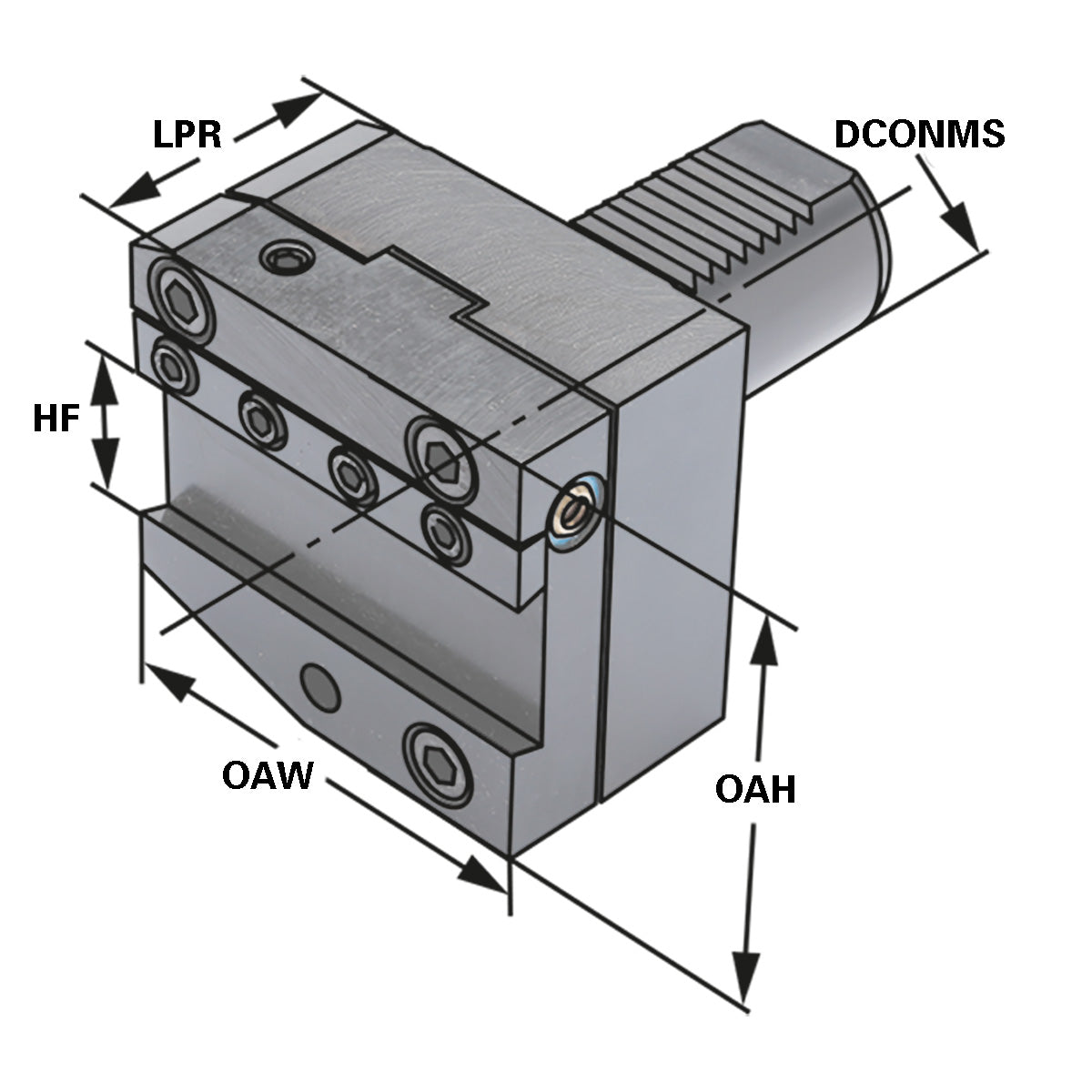 Parting-off toolholders right  - form AR 40 - 32