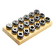 Collets set ER20 | 428 ECC | 6-part kit DIN 6499 B (ISO 15488 B)  in wooden socket