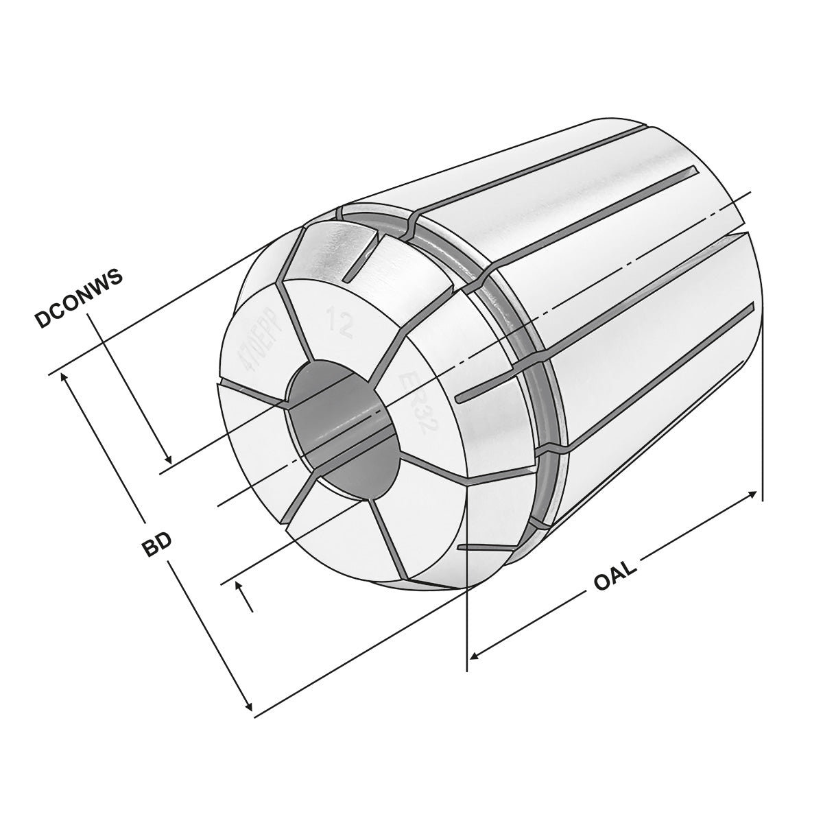 ER-Precision collet ER20 | 428EPP | < 3 µm | Ø 3,0