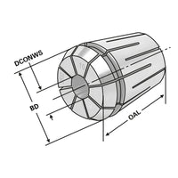 ER-Collet with seal for IC ER32 | 470EH | < 15µm | Ø 7