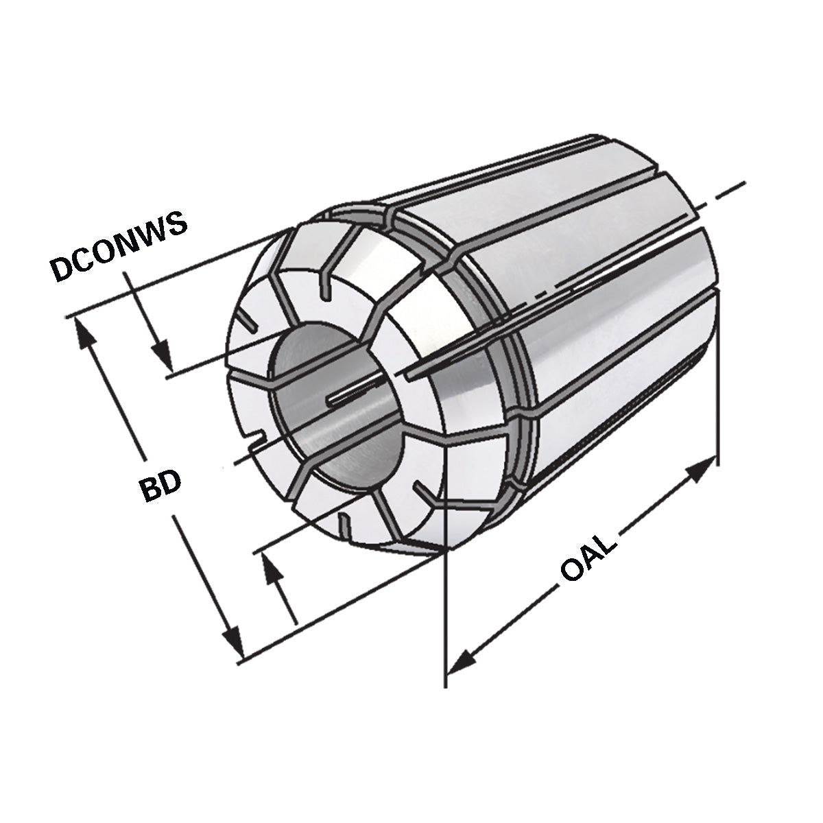 ER-Precision collet ER32 | 470EP | < 5µm | Ø 13 - 12