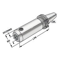 End mill holder Weldon SK 50 - 06 - 200