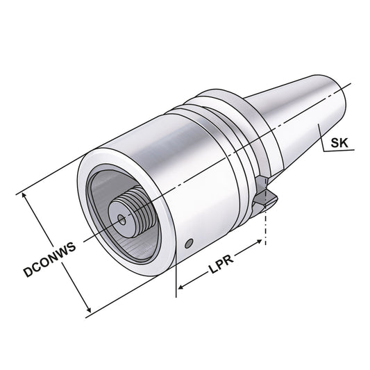 Adaptor BT to ISO 26623 (PSK) BT 50 - PSK 50 - 40
