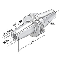 Shrink chuck 4,5° BT 50 - 32 - 200