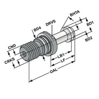 Pull studs ISO 7388-3 | Form JD | M24 | 60° | with drill through | incl. O-ring