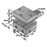Rectangular toolholders with multiple seats - form 50 - 32 - 85