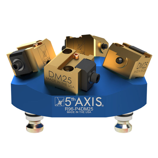 Dovetail clamping device - Pyramid 4 x DM25 - Ø152mm x 65mm