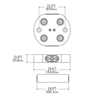 Zero-Point Plate - 52mm - RockLock Ø116mm x 25mm