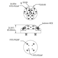 3-face Pyramid - 52mm - RockLock  210mm