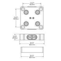 Zero-Point Plate - 52mm - RockLock 103,5mm x 103,5mm x 25,0mm