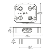 Zero-Point Plate - 52mm - RockLock 122-0mm x 102-1mm x 25mm