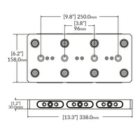 Zero-Point Multi Plate - 96mm - RockLock 158mm x 338mm x 30mm