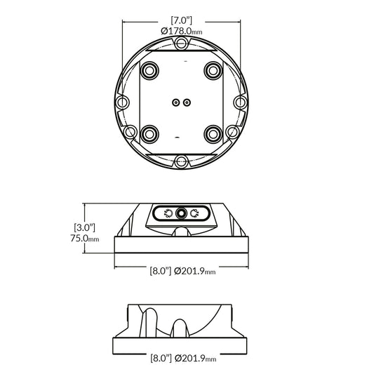 Zero-Point-Riser - 96mm - RockLock Ø 201.9mm x 75.0mm