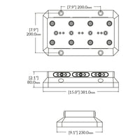Multi-Riser - 96mm - RockLock 381mm x 230mm x 80mm