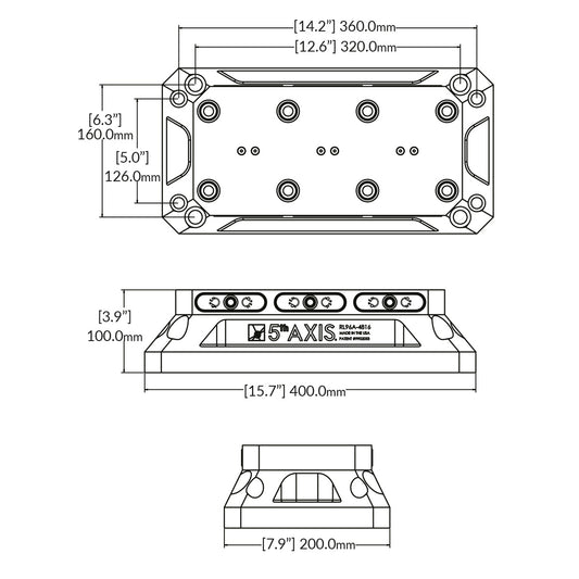 Multi-Riser - 96mm - RockLock 400mm x 200mm x 100mm