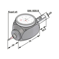 Edge finder mechanical 3D 20 - 4 - 162,50