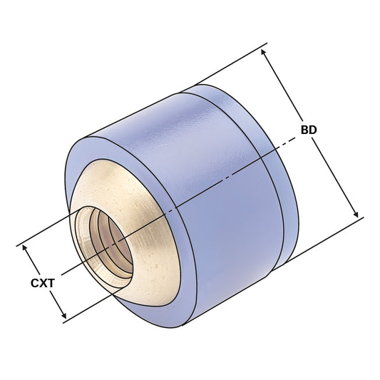 Plastic ball sprayer nozzles Thread M 6 | Length 12 mm | Ø 14 mm
