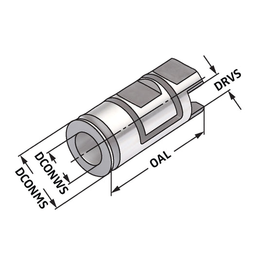 Clamping sleeves for taps DCONMS=25 | 14 x 11