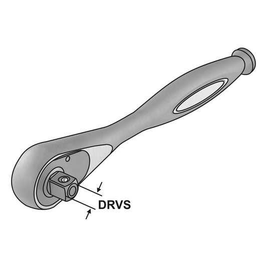 Reversible ratchet, 1/2 inch with ejector