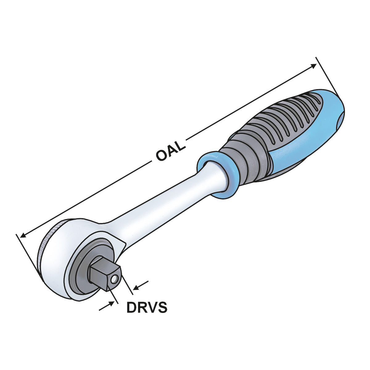 Reversible ratchet, 3/8 inch with ejector