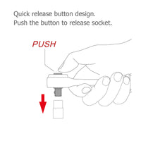 Reversible ratchet, 3/8 inch with ejector