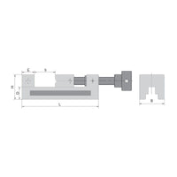 Grinding and inspection vices with threaded spindle 100 mm