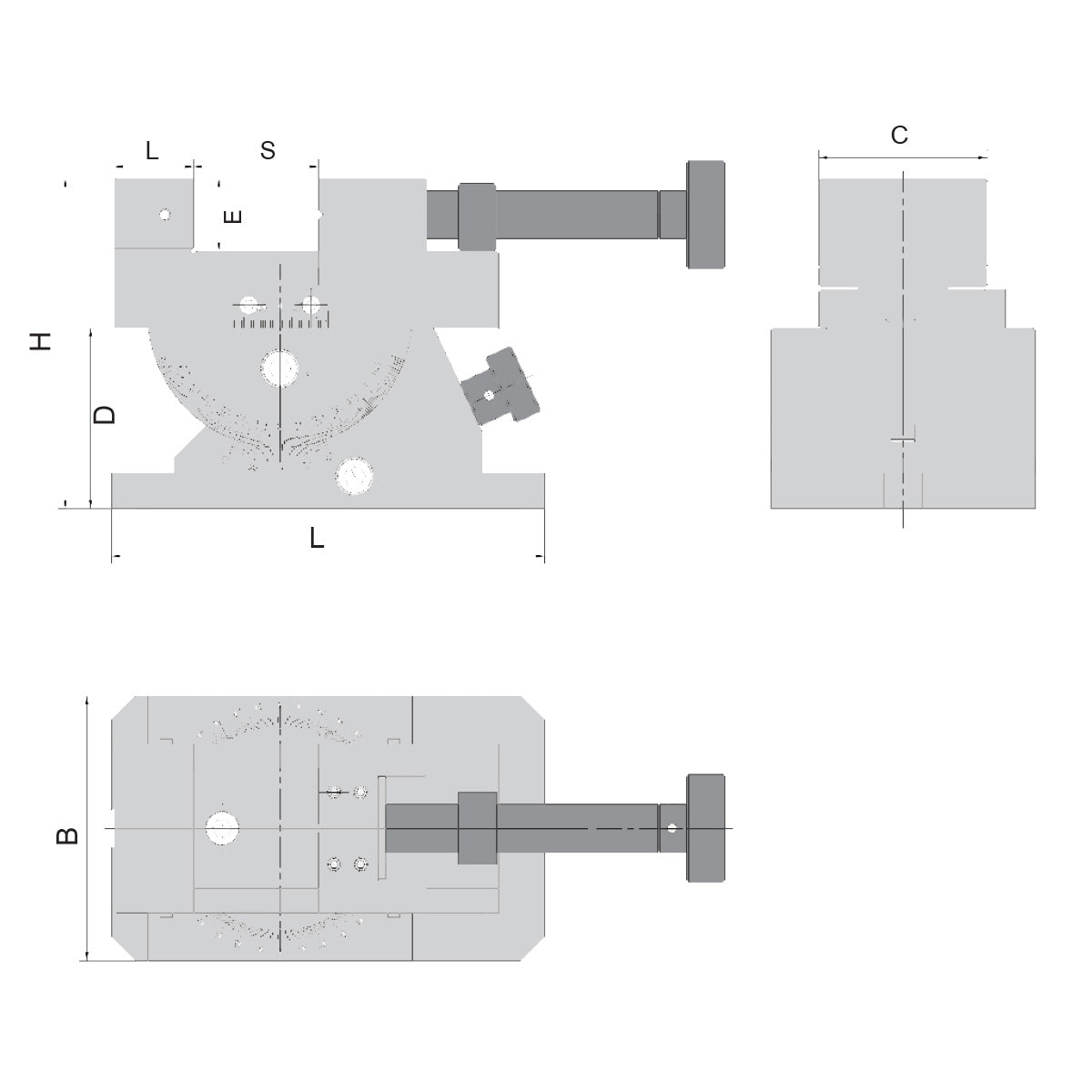 Universal, grinding and inspection vices 80 mm