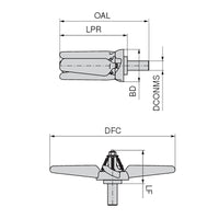 Cleaning propeller | Chip Blower Ø 16mm - 260mm