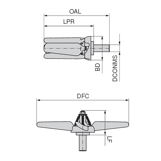 Cleaning propeller | Chip Blower Ø 16mm - 260mm