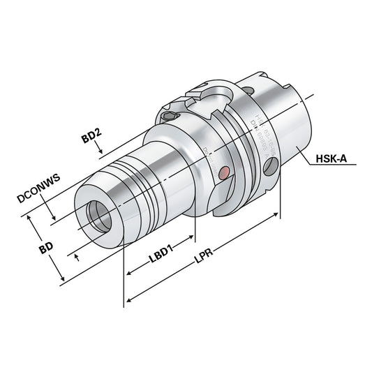 Hydraulic expansion chuck HSK 100 - 14 - 95