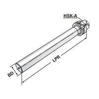 Test arbor  HSK 32 - 25 - 200
