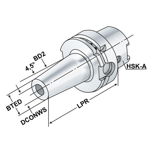 Shrink chuck 4,5° HSK 32 - 06 - 70