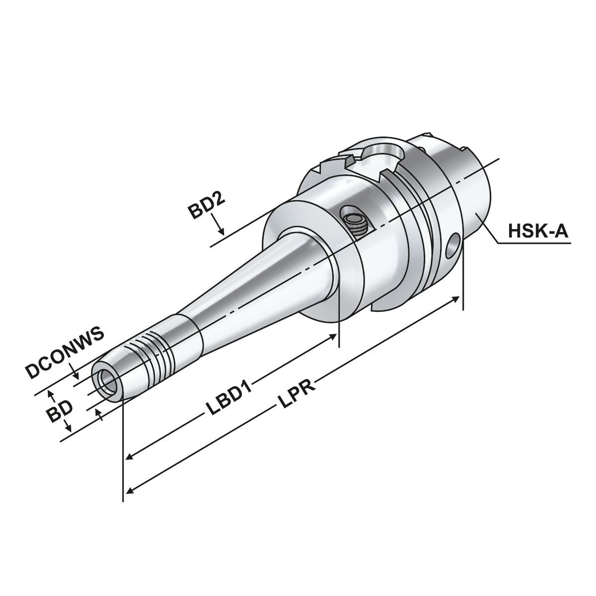 Hydraulic expansion chuck HSK 63 - 12 - 160