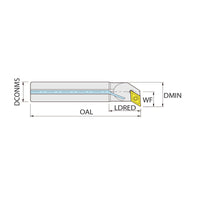 HSS boring bar AH0810H.SDUC.L07