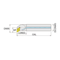 HSS boring bar AH1012K.SDUC.R07