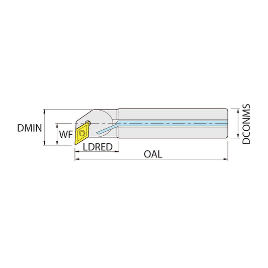 HSS boring bar AH1012K.SDUC.R07