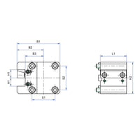 Toolholder with square-longitudinal 